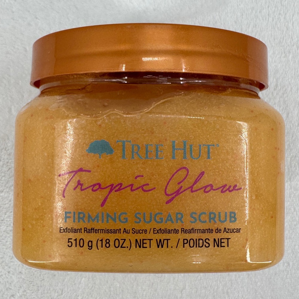 New Tree Hut Tropic Glow Hydrating Firming Shea Butter Sugar Scrub 18oz